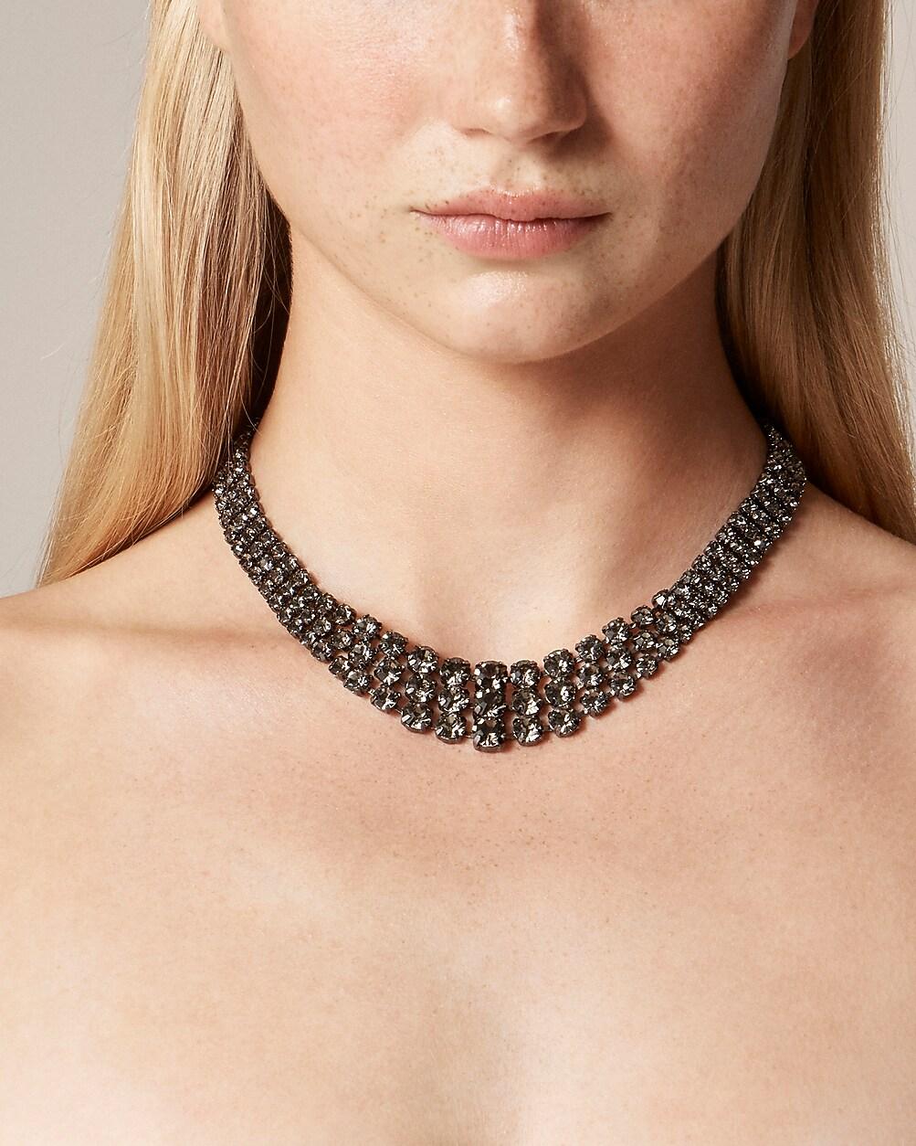 Crystal collar necklace by J.CREW