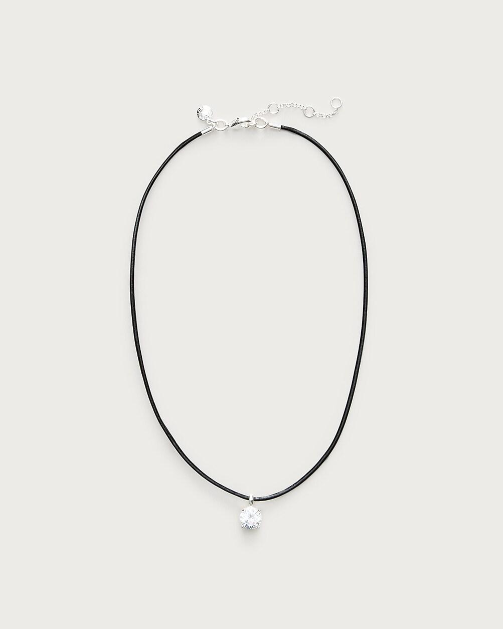 Cubic zirconia pendant necklace by J.CREW