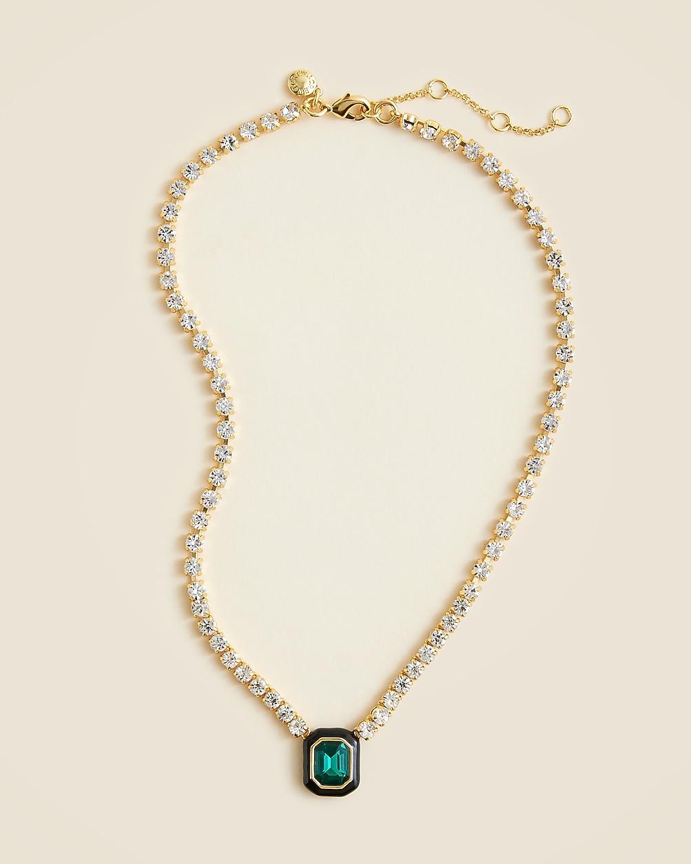 Cupchain gemstone pendant necklace by J.CREW