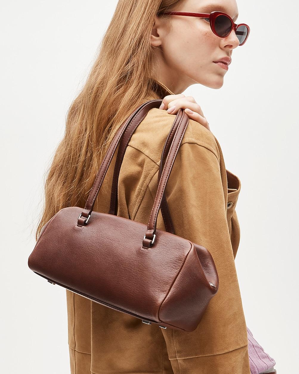 Delphine shoulder bag in novelty leather by J.CREW