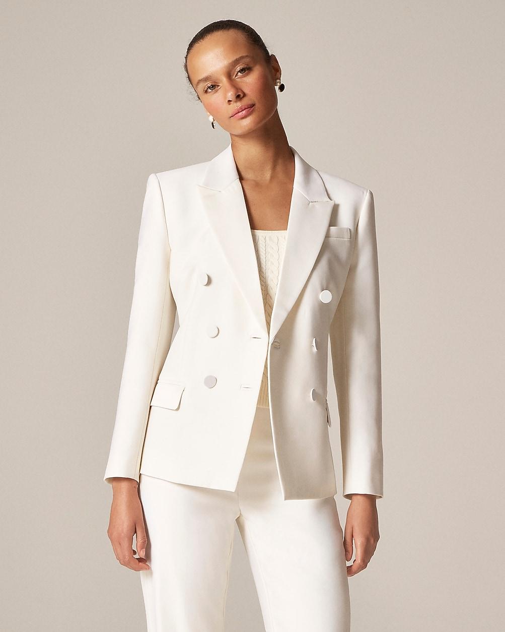 Double-breasted blazer in Italian tuxedo wool by J.CREW