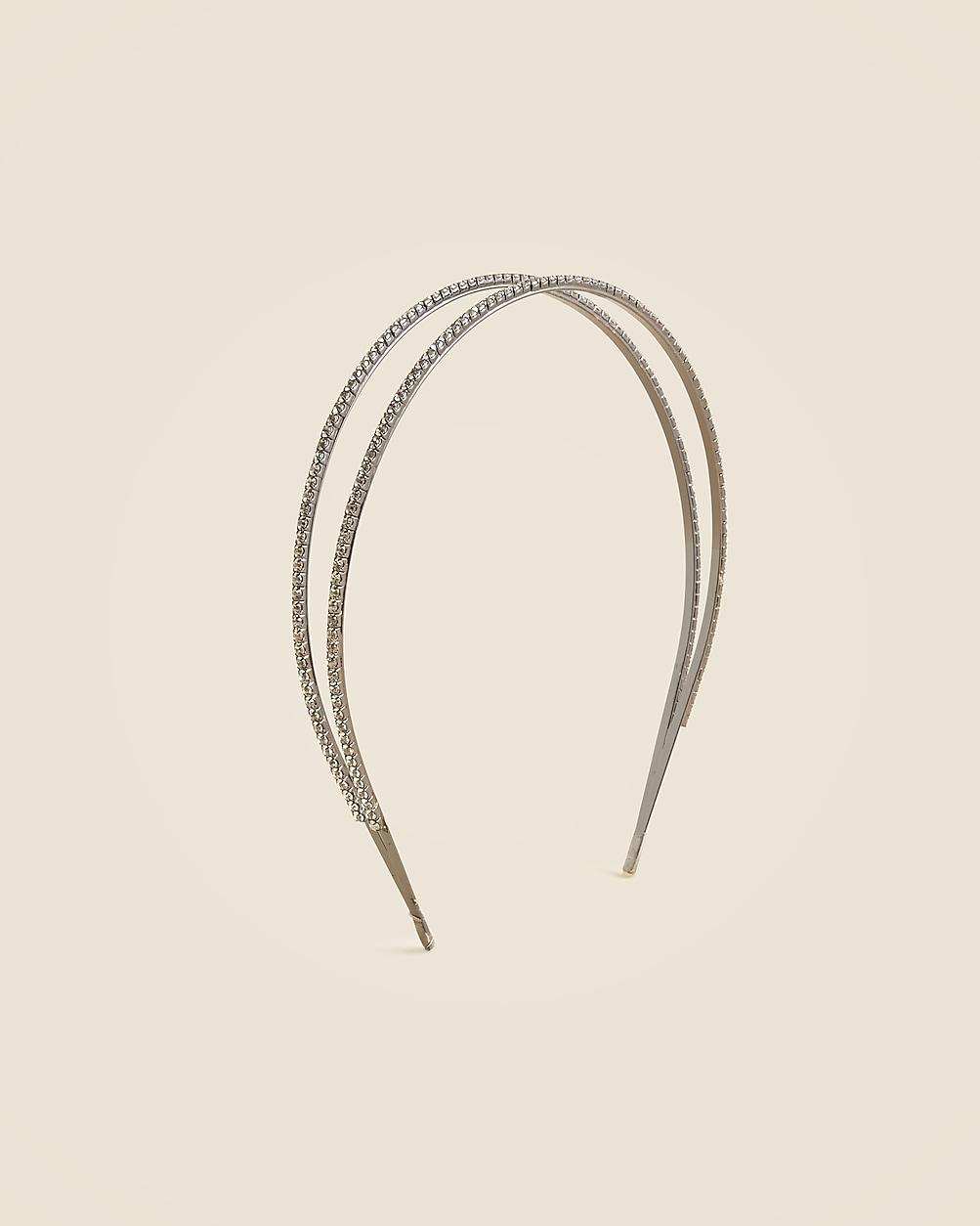 Double crystal headband by J.CREW