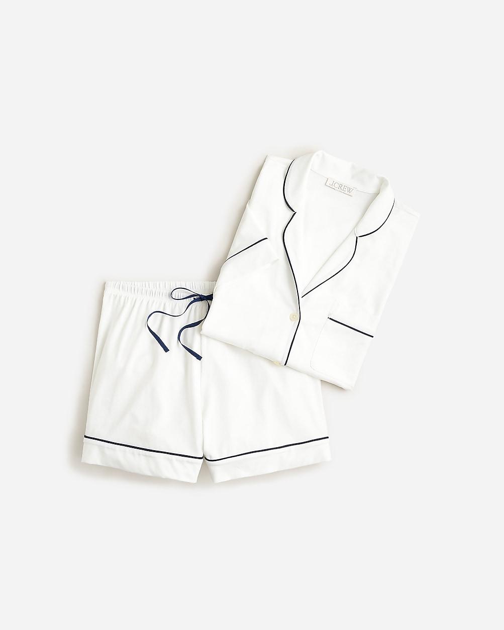 Dreamy cotton-blend pajama short set by J.CREW