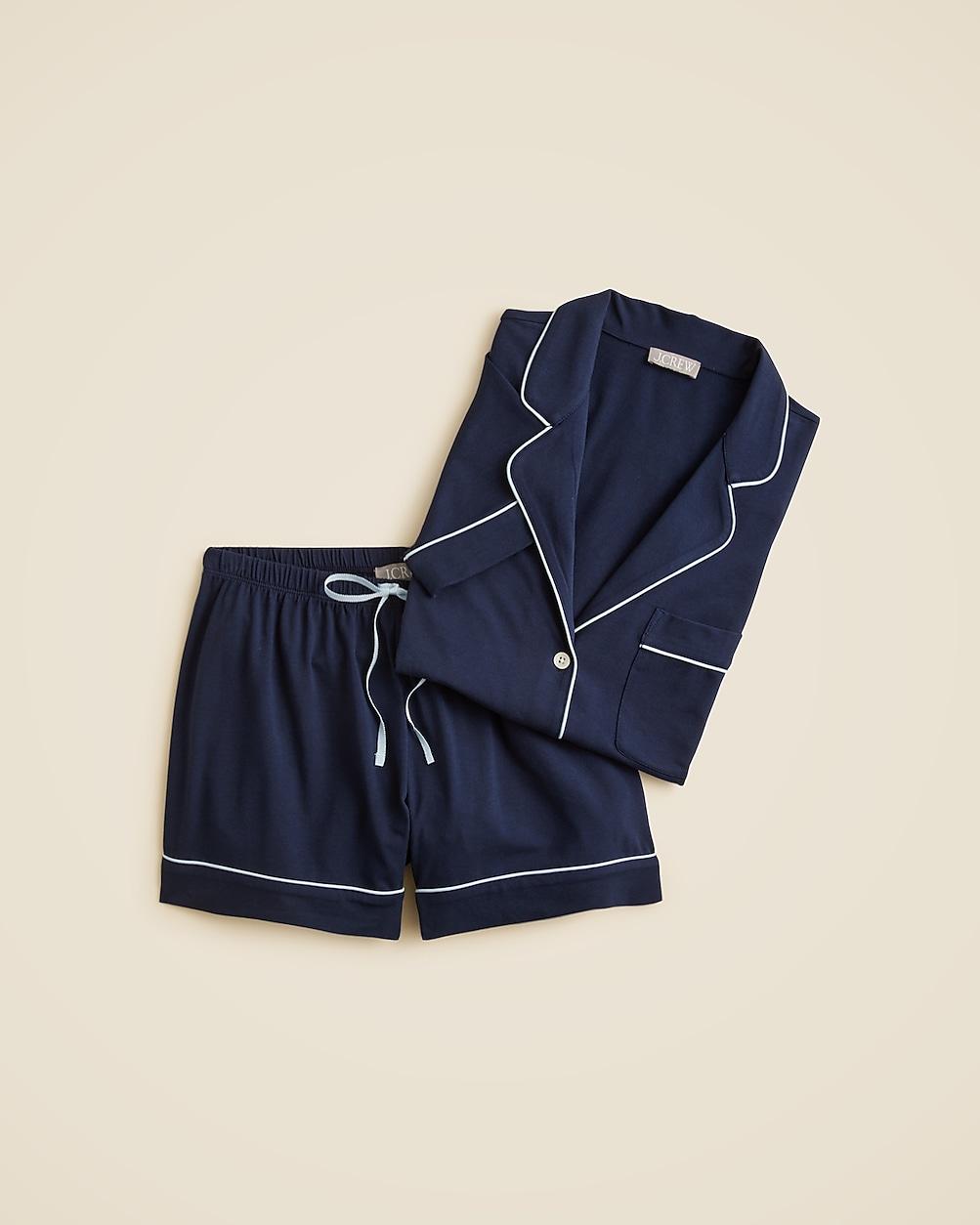 Dreamy cotton-blend pajama short set by J.CREW