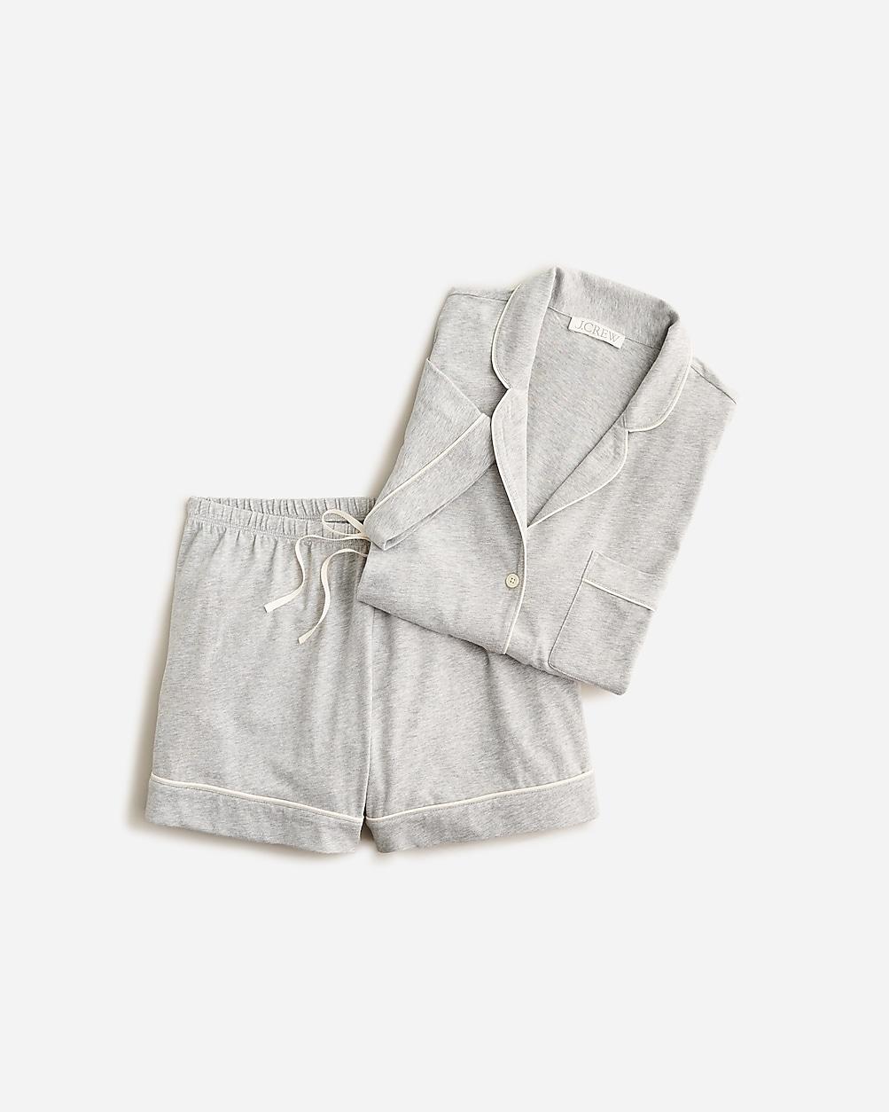 Dreamy cotton-blend pajama short set by J.CREW