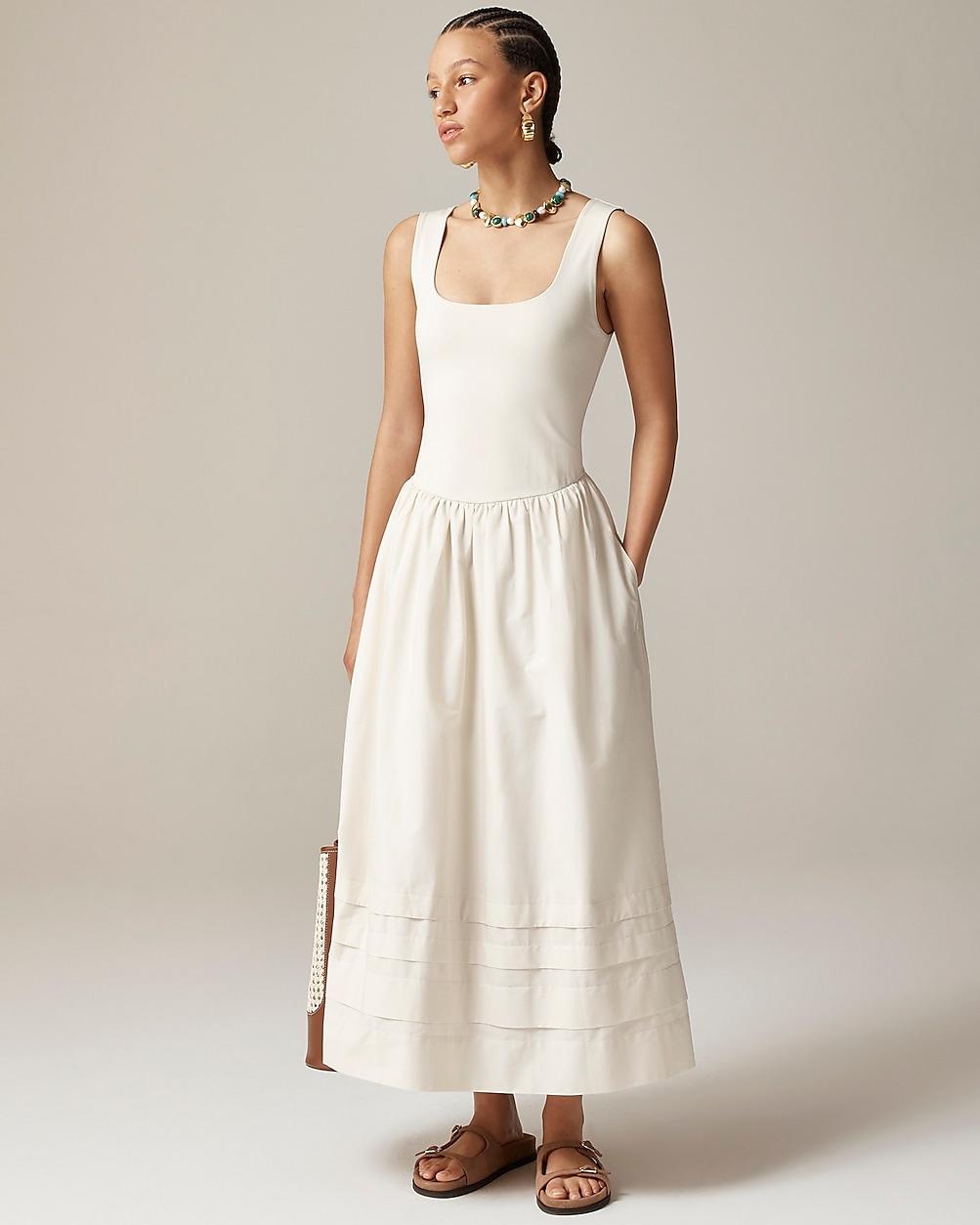Drop-waist mixy dress by J.CREW