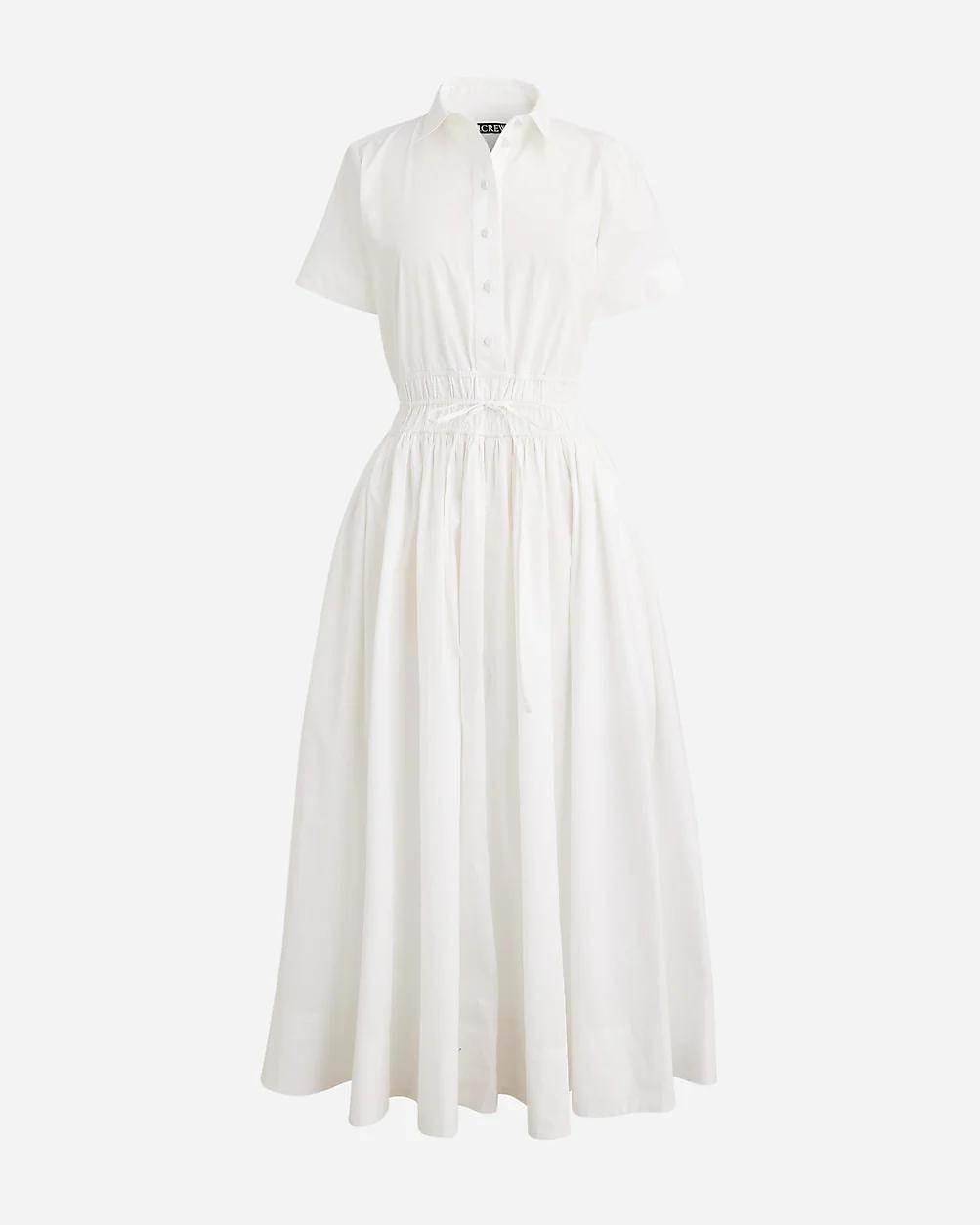 Elena shirt-dress in cotton poplin by J.CREW