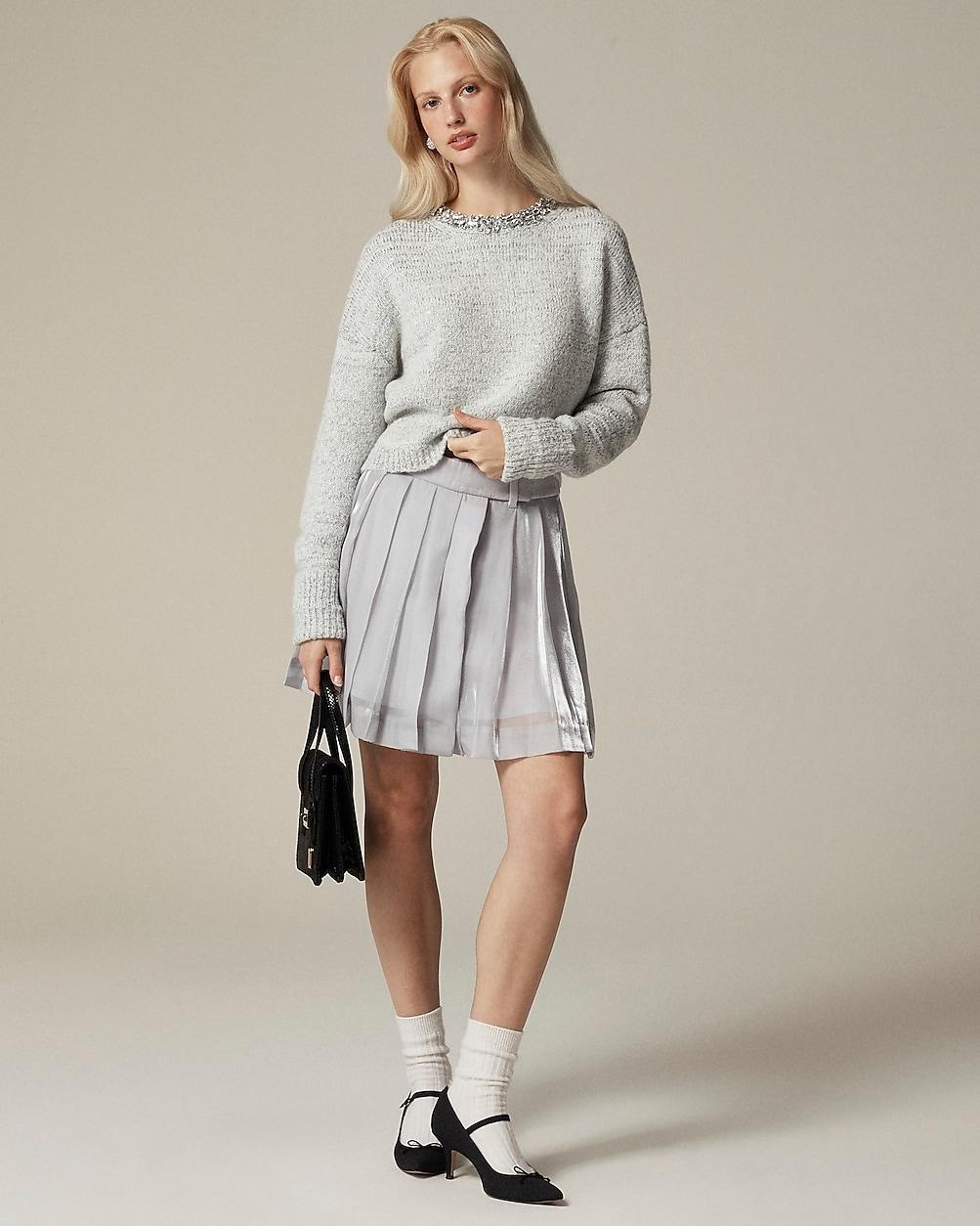Embellished pullover sweater by J.CREW
