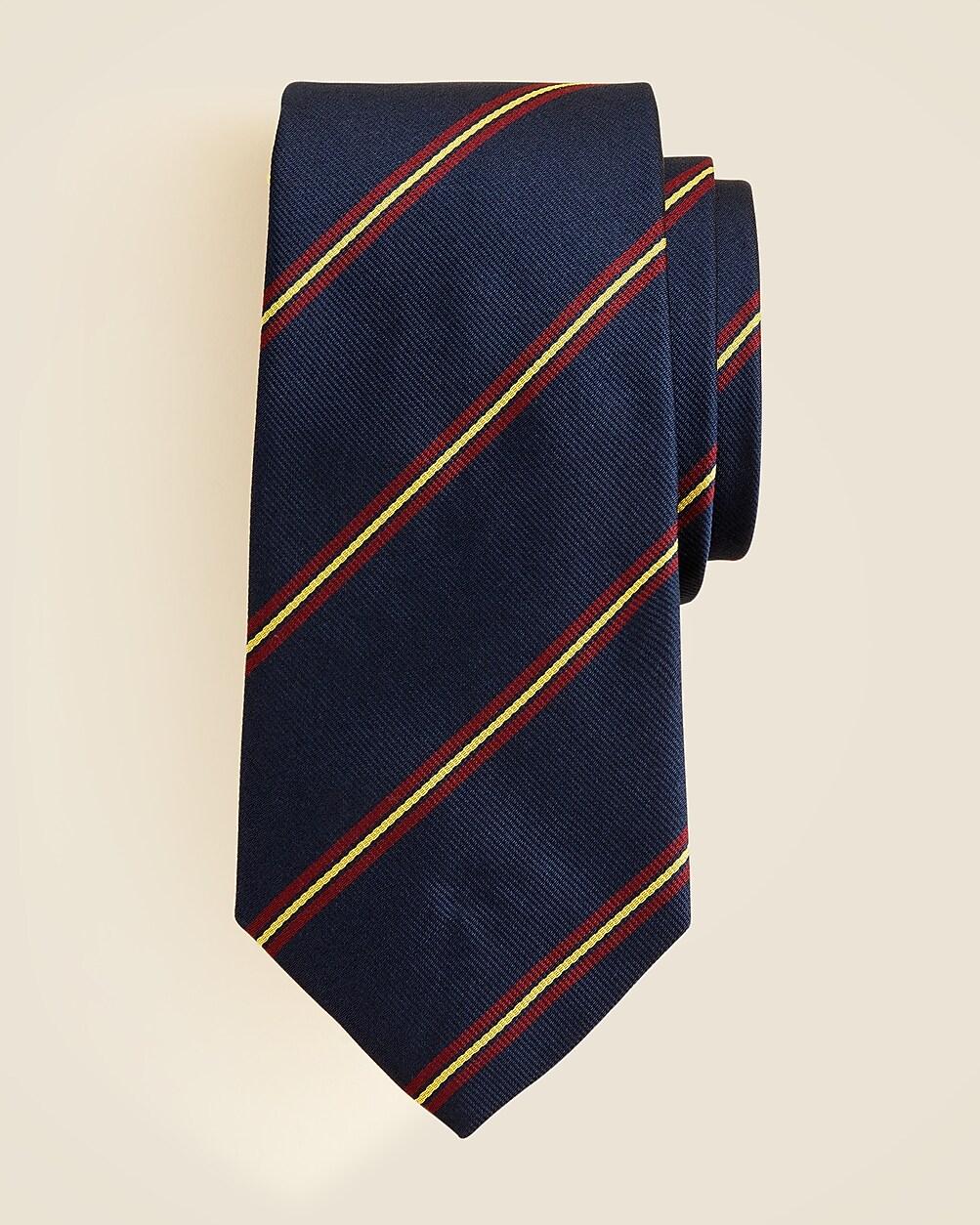 English silk striped tie by J.CREW