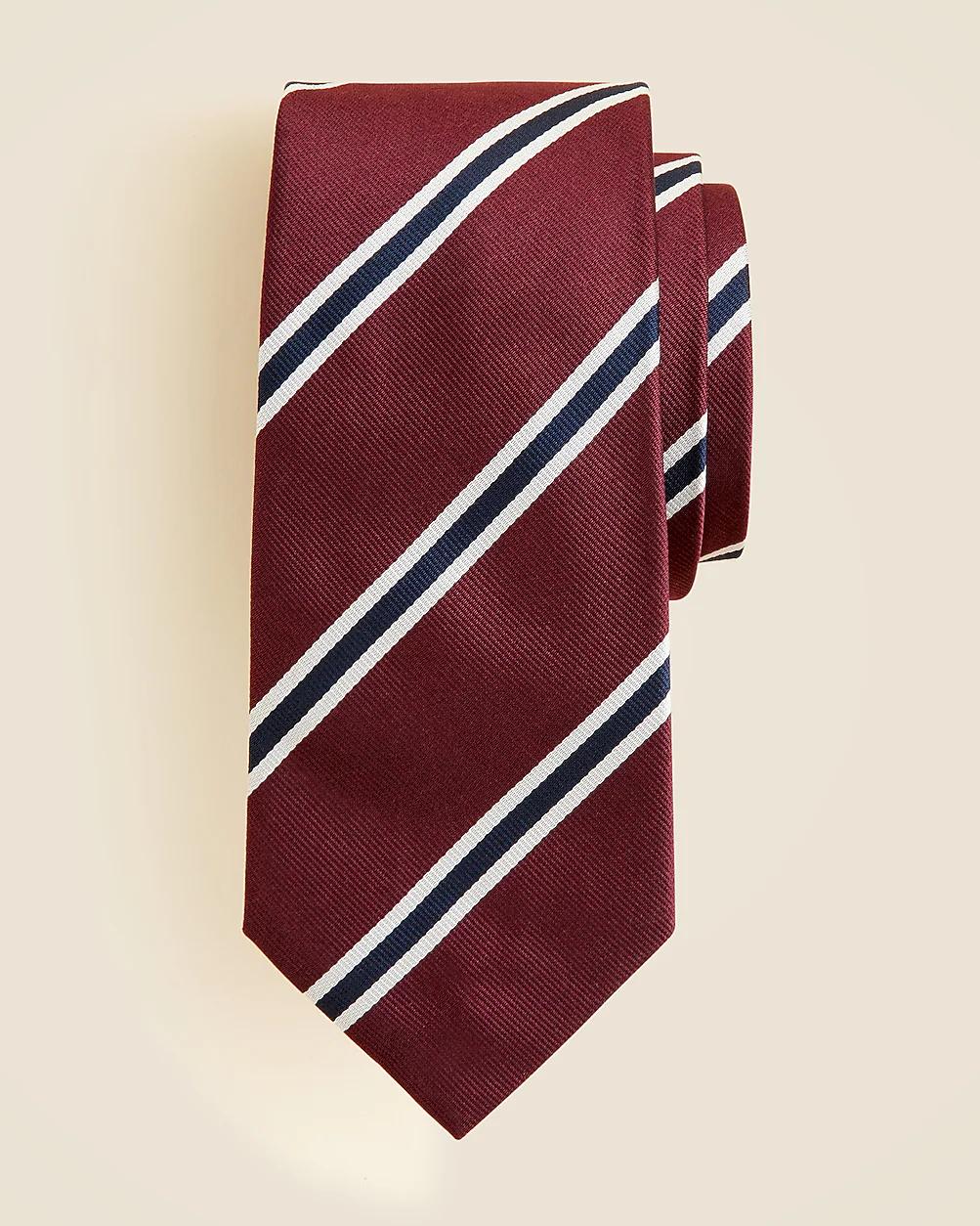 English silk striped tie by J.CREW