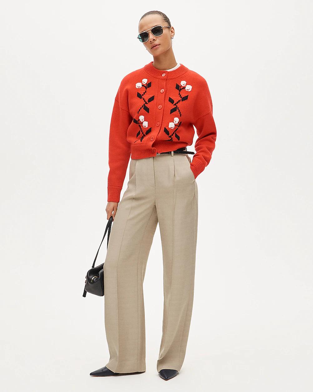 Essential wide-leg pant in luster canvas by J.CREW