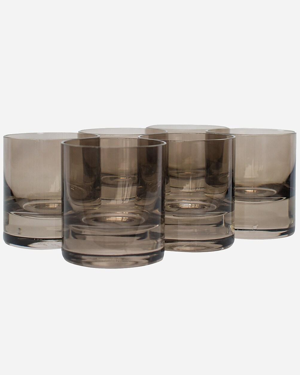 Estelle Colored Glass rocks glasses set-of-six by J.CREW