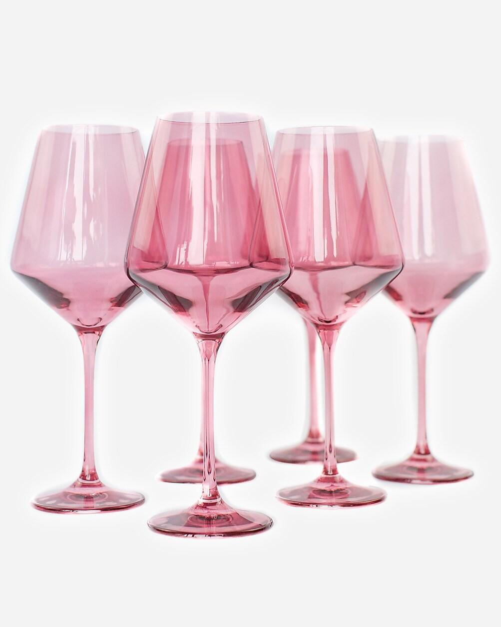 Estelle Colored Glass stemware set-of-six by J.CREW