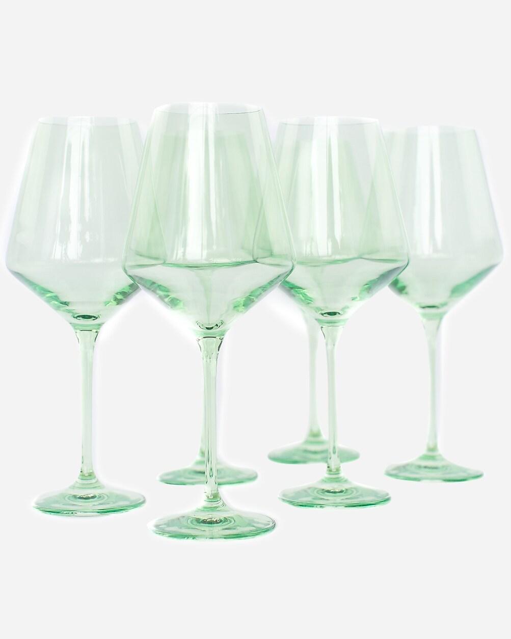 Estelle Colored Glass stemware set-of-six by J.CREW