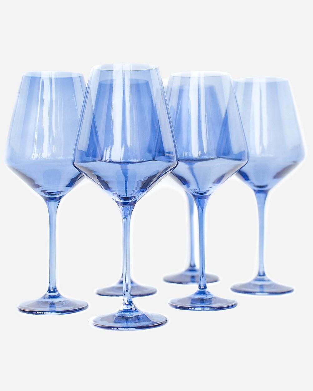 Estelle Colored Glass stemware set-of-six by J.CREW