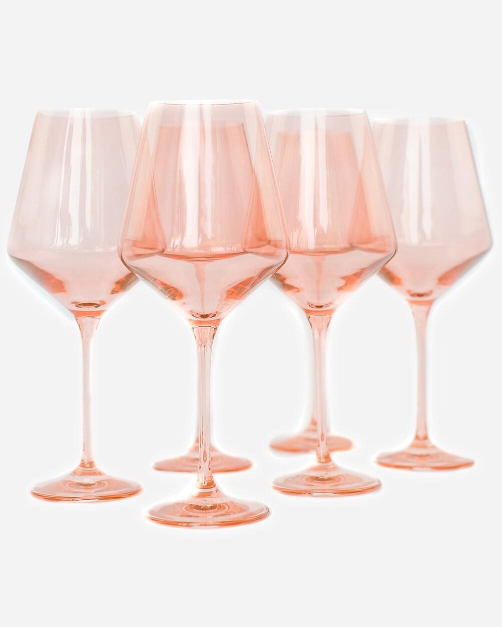 Estelle Colored Glass stemware set-of-six by J.CREW