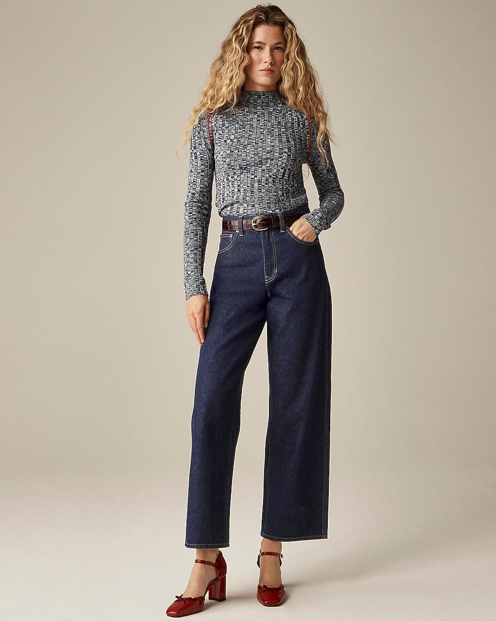 Everyday wide-leg ankle jean in rigid by J.CREW