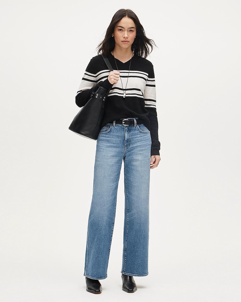 Everyday wide-leg ankle jean in semi-stretch by J.CREW