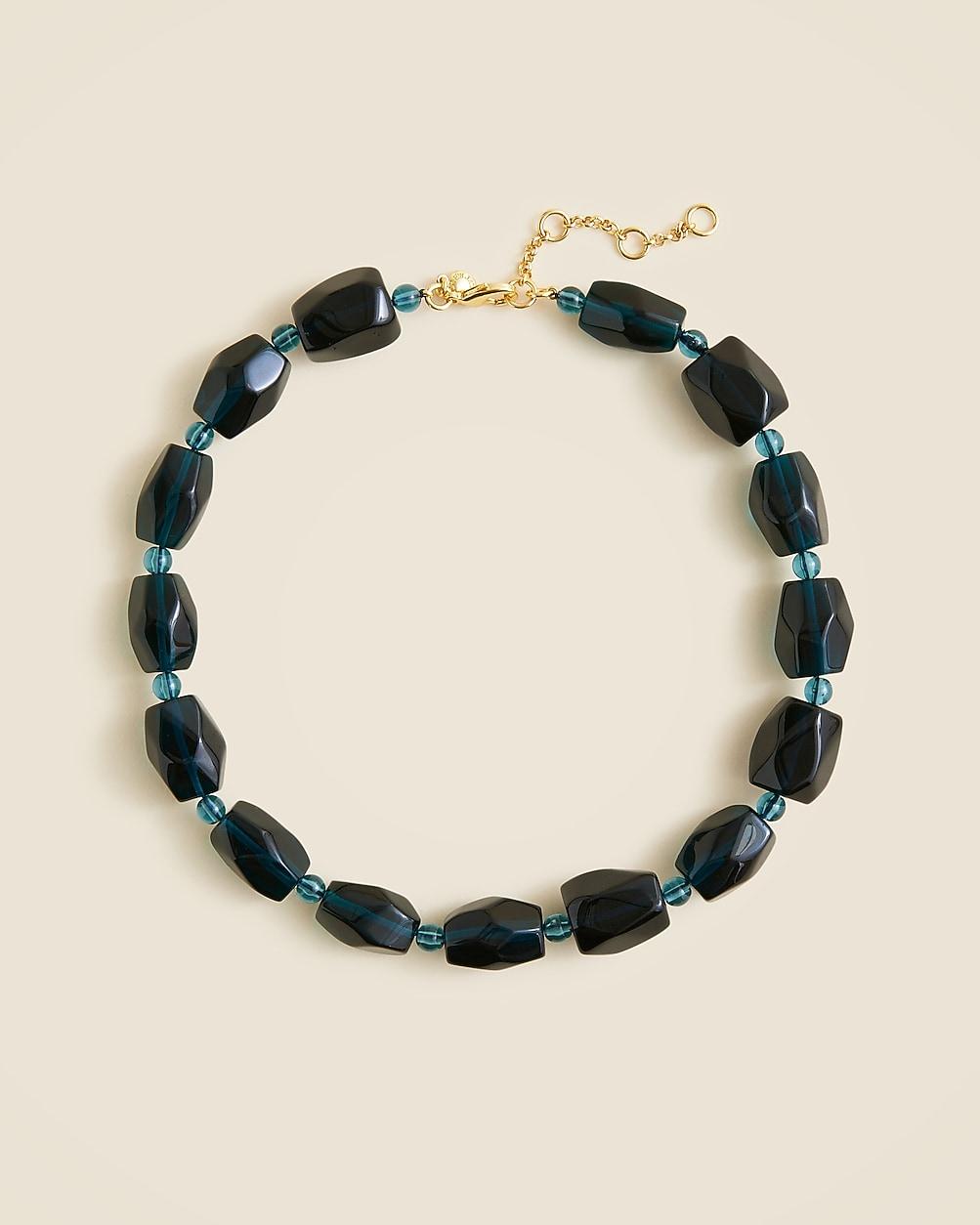 Faceted crystal collar necklace by J.CREW