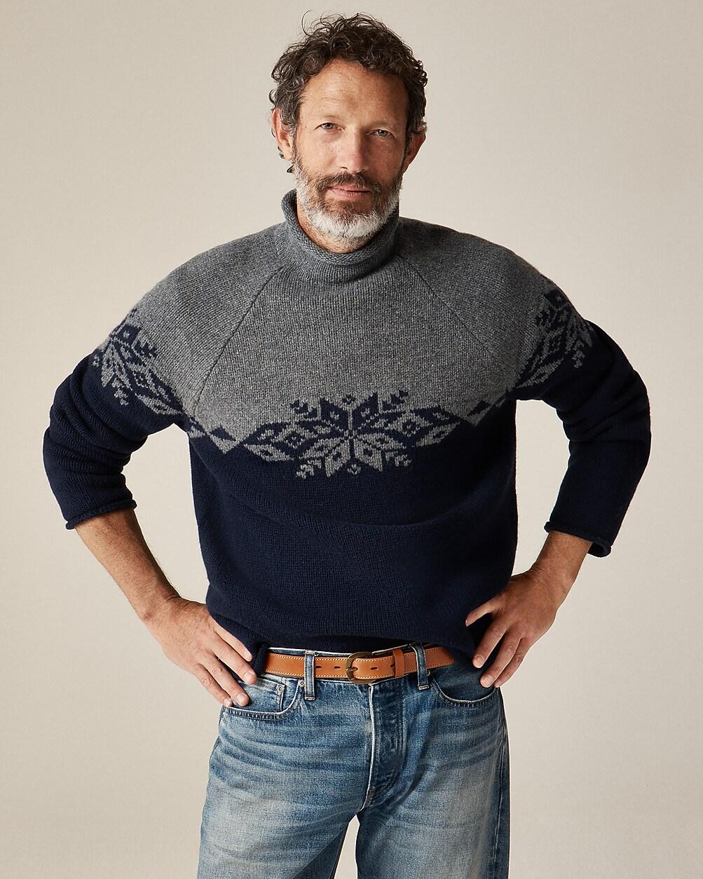 Fair Isle Rollneck™ sweater in lambswool by J.CREW