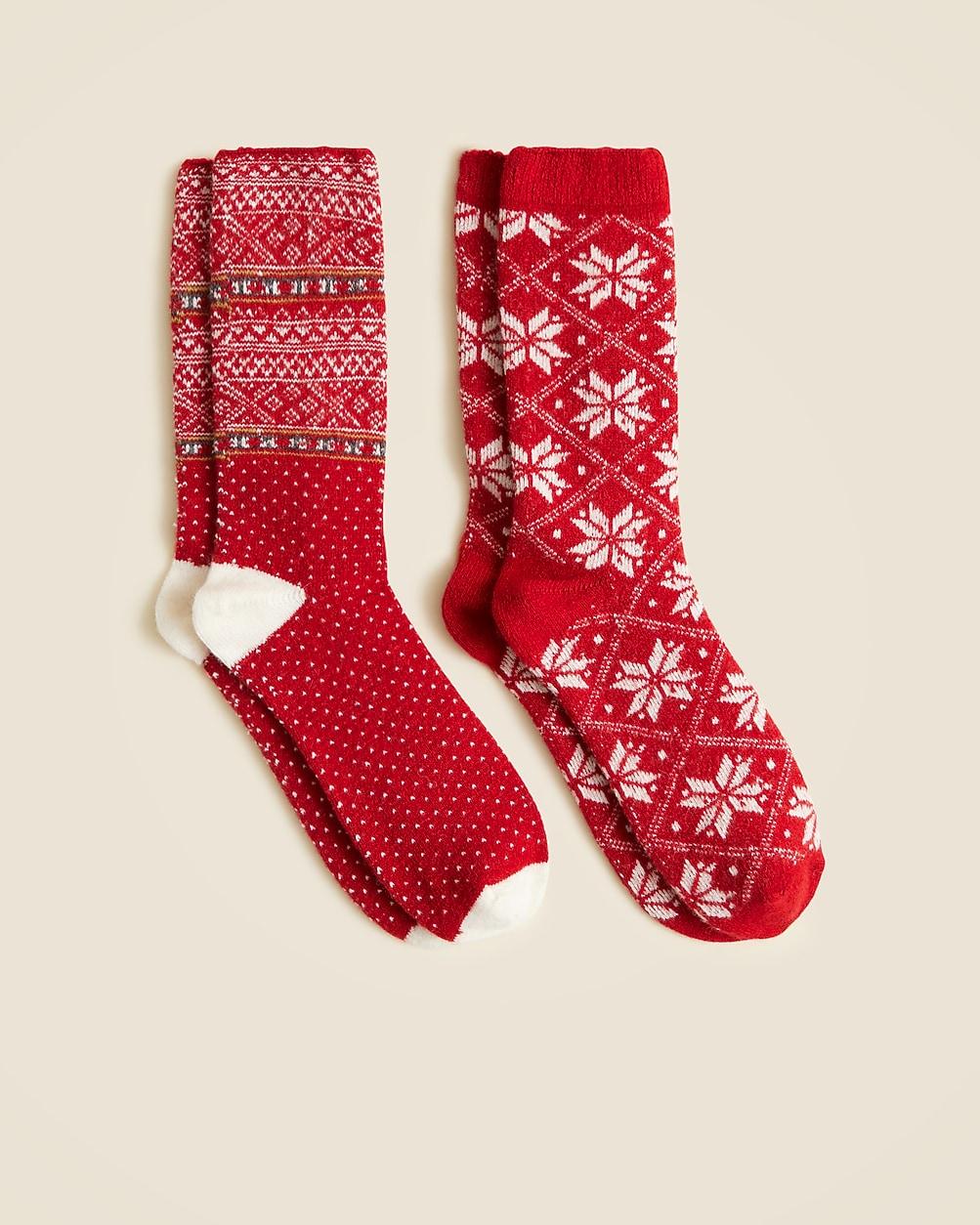 Fair Isle trouser socks two-pack by J.CREW