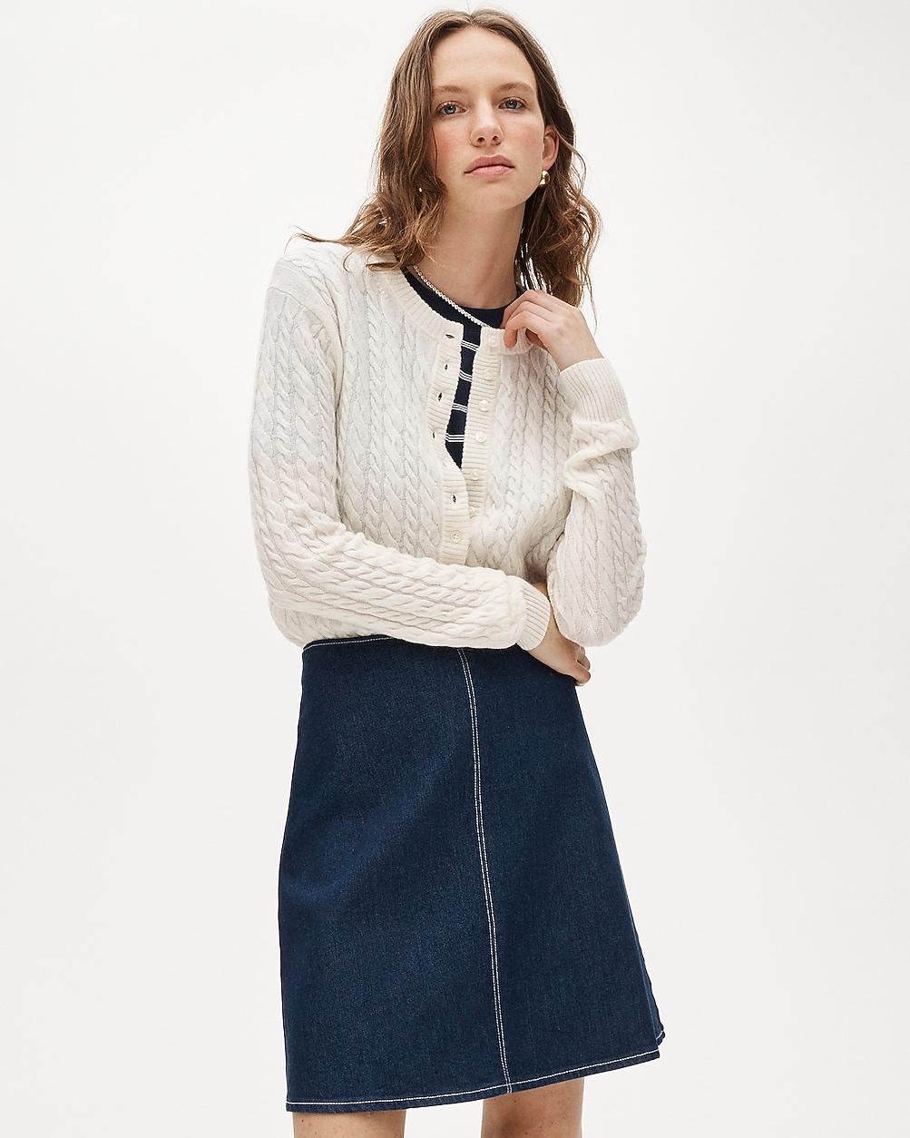 Fairfax skirt in denim by J.CREW
