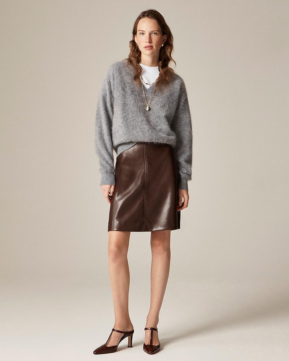 Fairfax skirt in faux leather by J.CREW