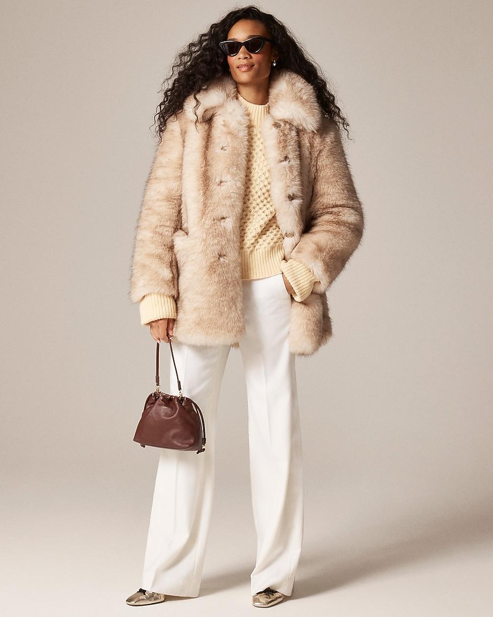 Faux-fur coat by J.CREW
