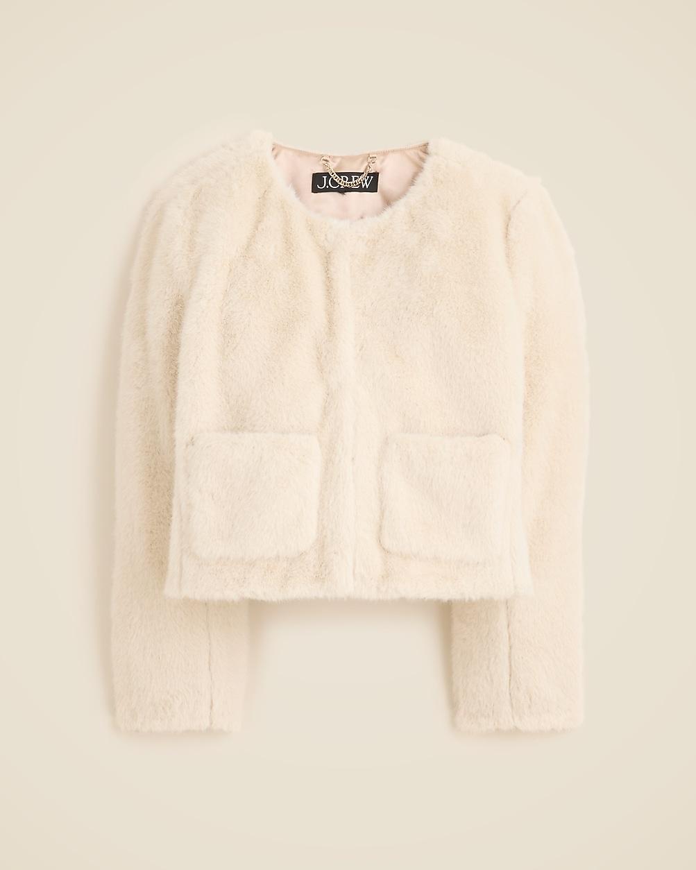 Faux-fur lady jacket by J.CREW