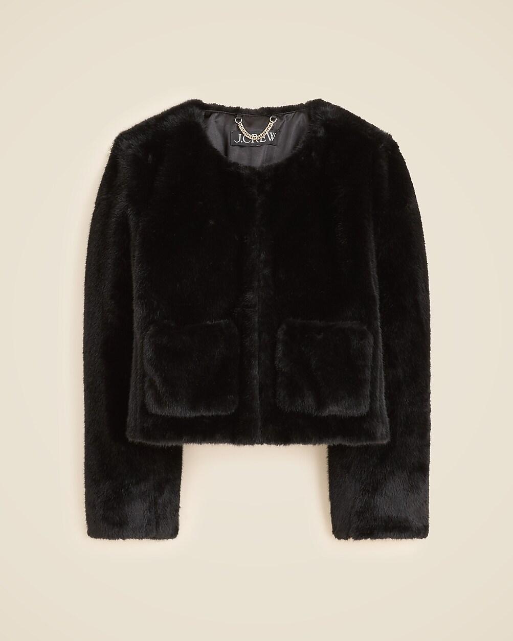 Faux-fur lady jacket by J.CREW