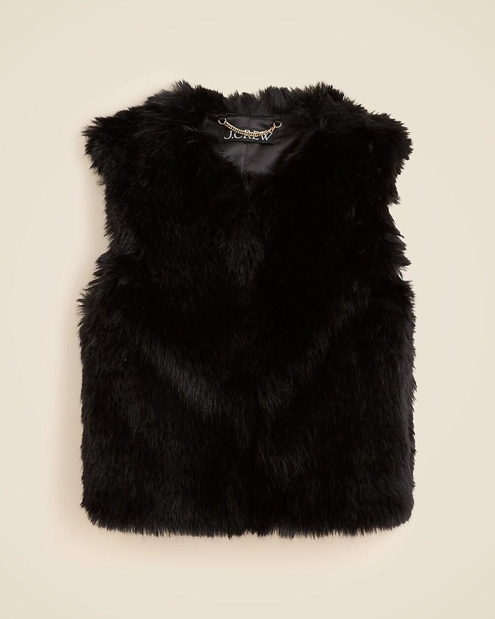 Faux-fur vest by J.CREW