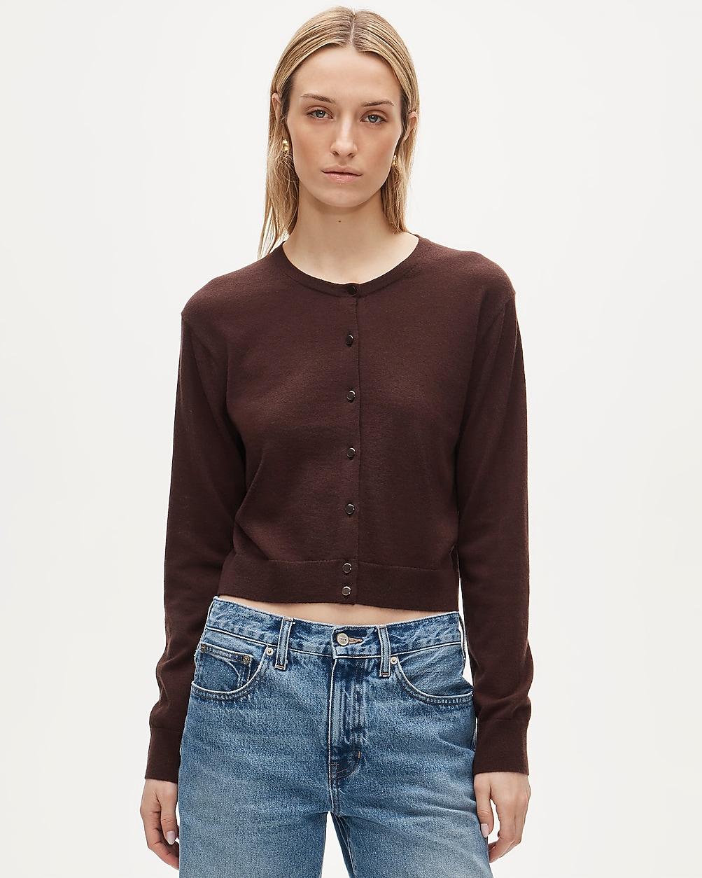 Featherweight cashmere cardigan by J.CREW