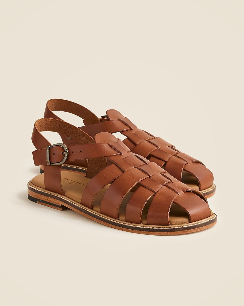 Fisherman sandals in leather by J.CREW