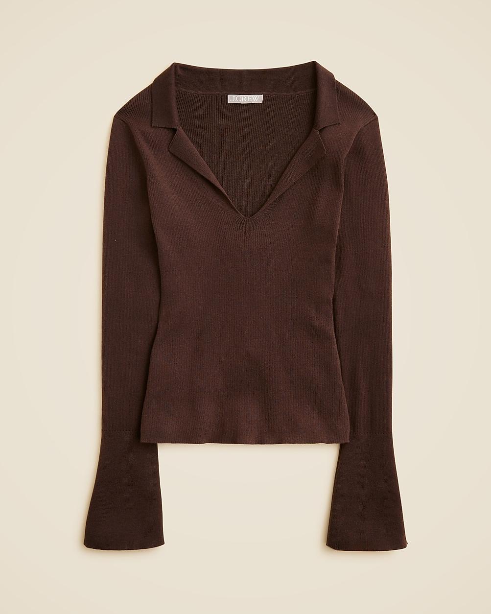 Fitted pullover sweater in TENCEL™ lyocell blend by J.CREW Fitted pullover sweater in TENCEL™ lyocell blend by J.CREW