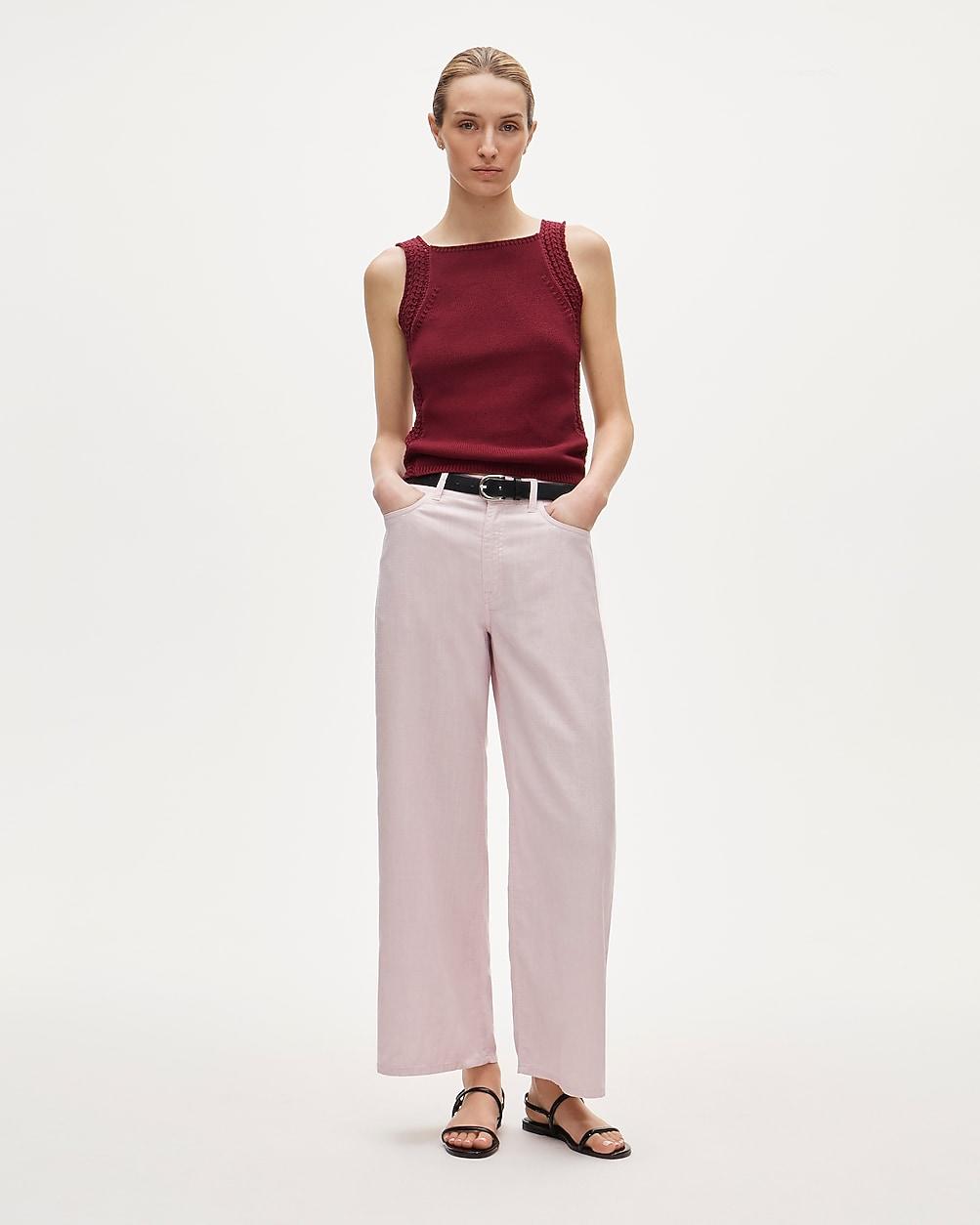 Five-pocket pant in linen blend by J.CREW