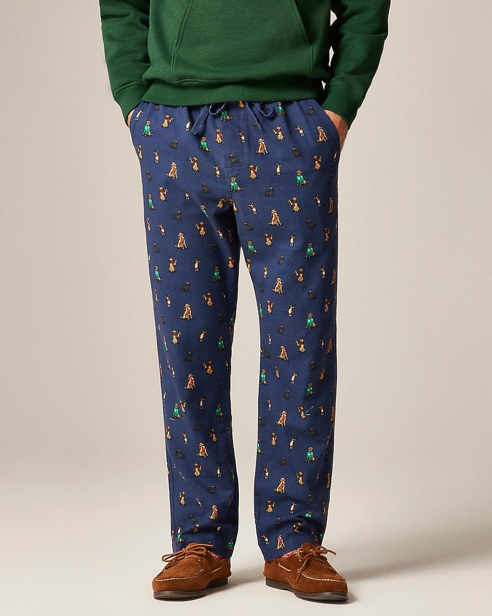 Flannel pajama pant in print by J.CREW