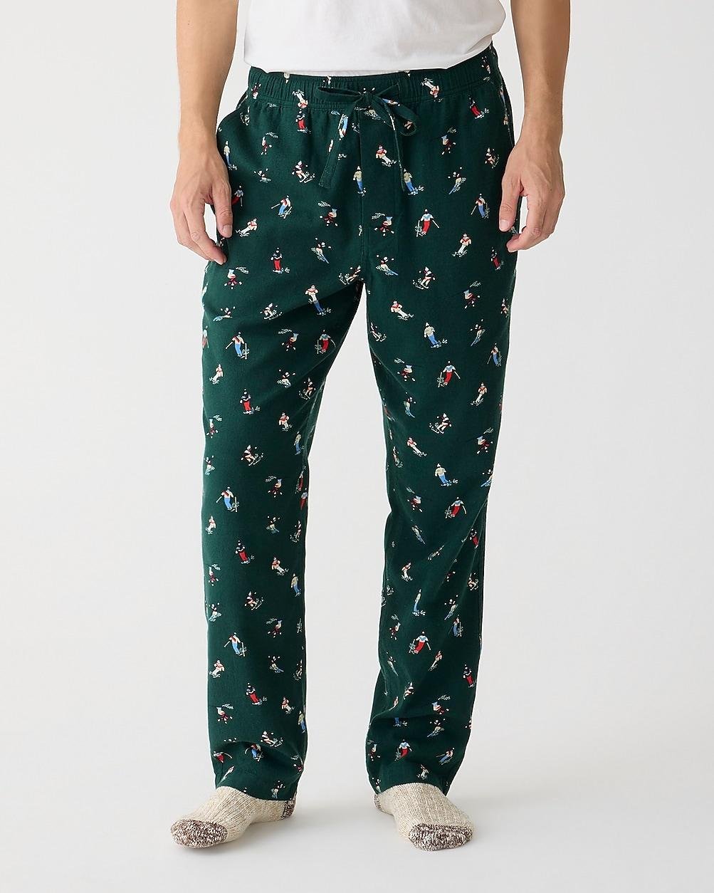 Flannel pajama pant in print by J.CREW
