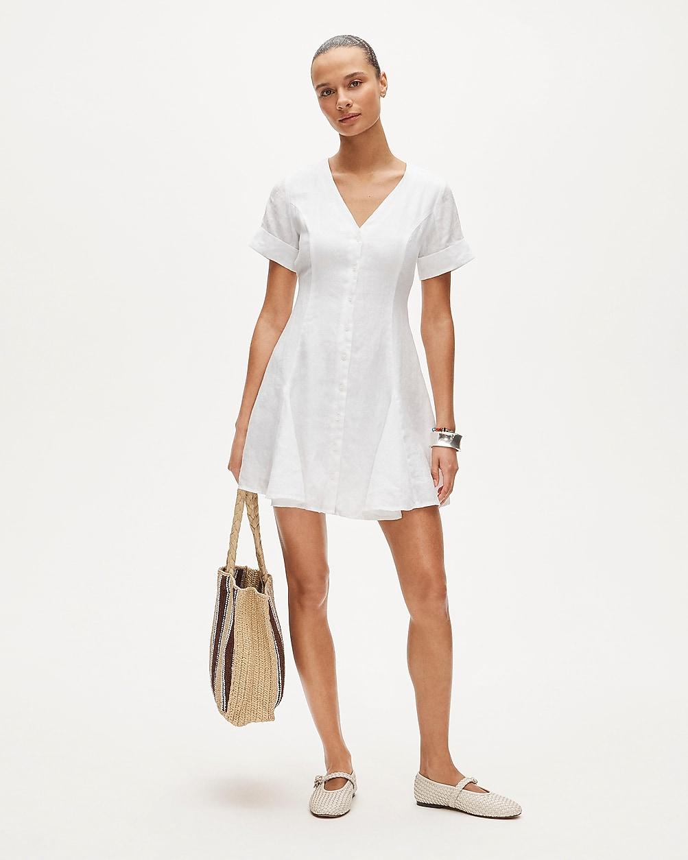 Fleur mini dress in linen by J.CREW