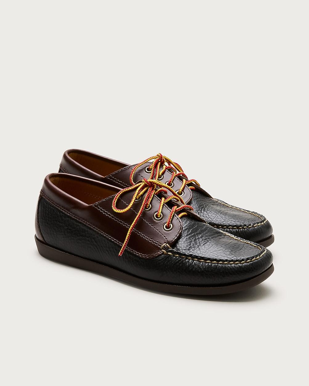 Four-eye lake shoes in leather by J.CREW