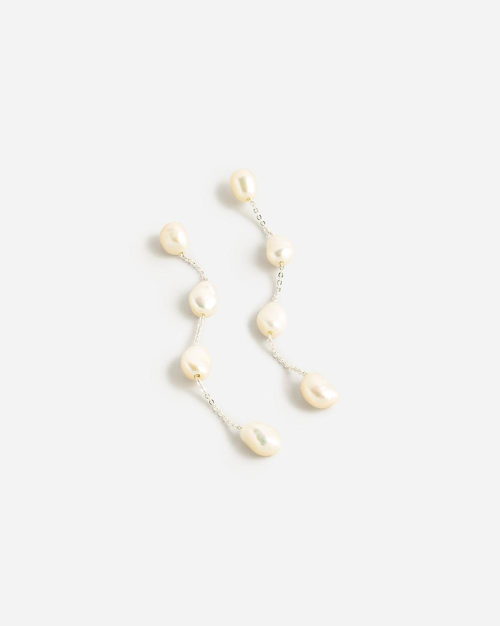 Freshwater pearl drop earrings by J.CREW