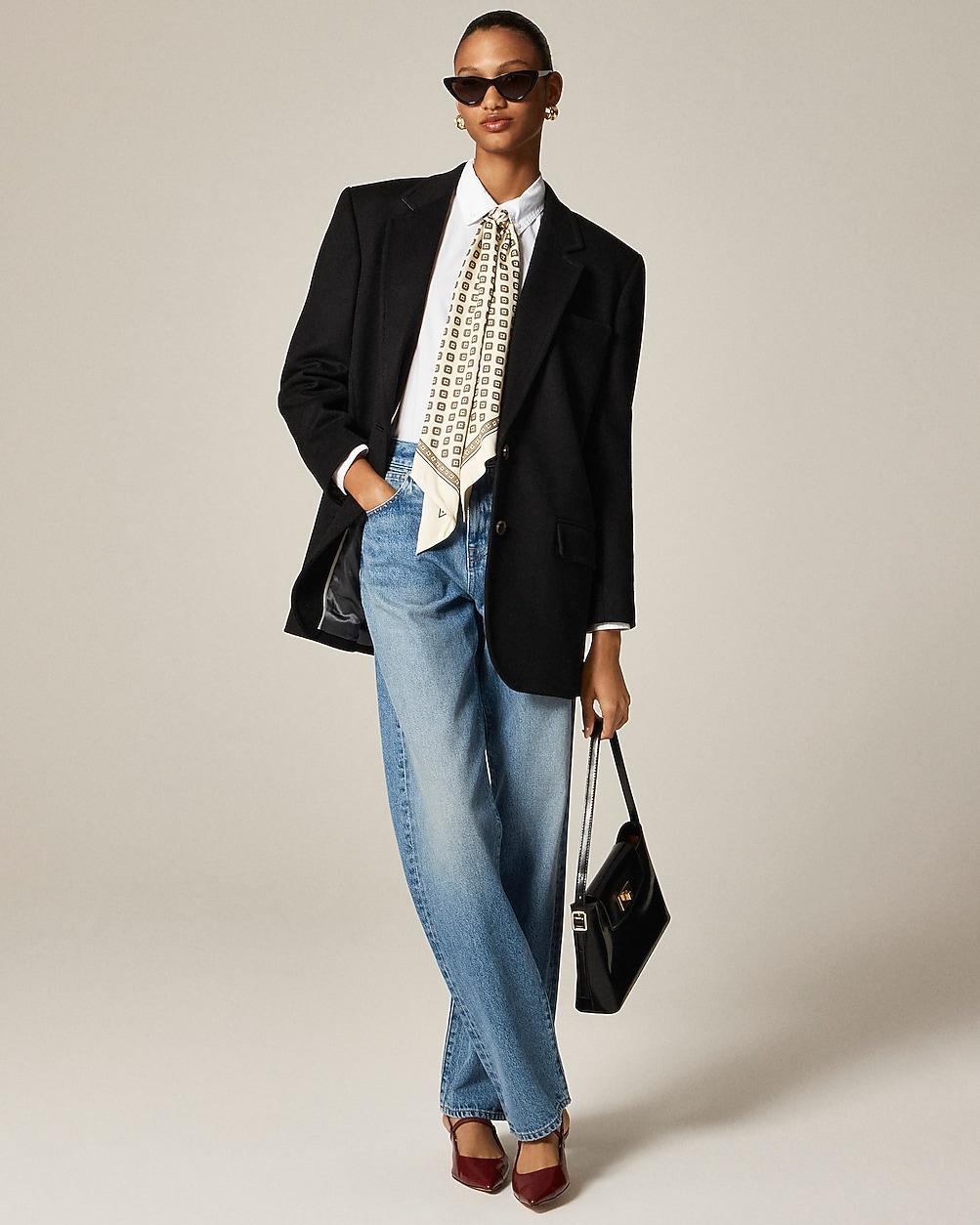 Gamine blazer-coat in wool blend by J.CREW