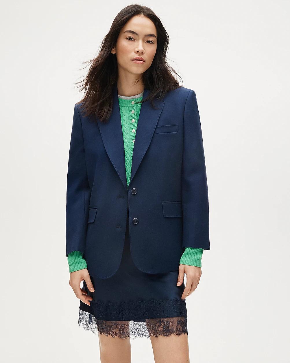 Gamine blazer in cotton-blend twill by J.CREW