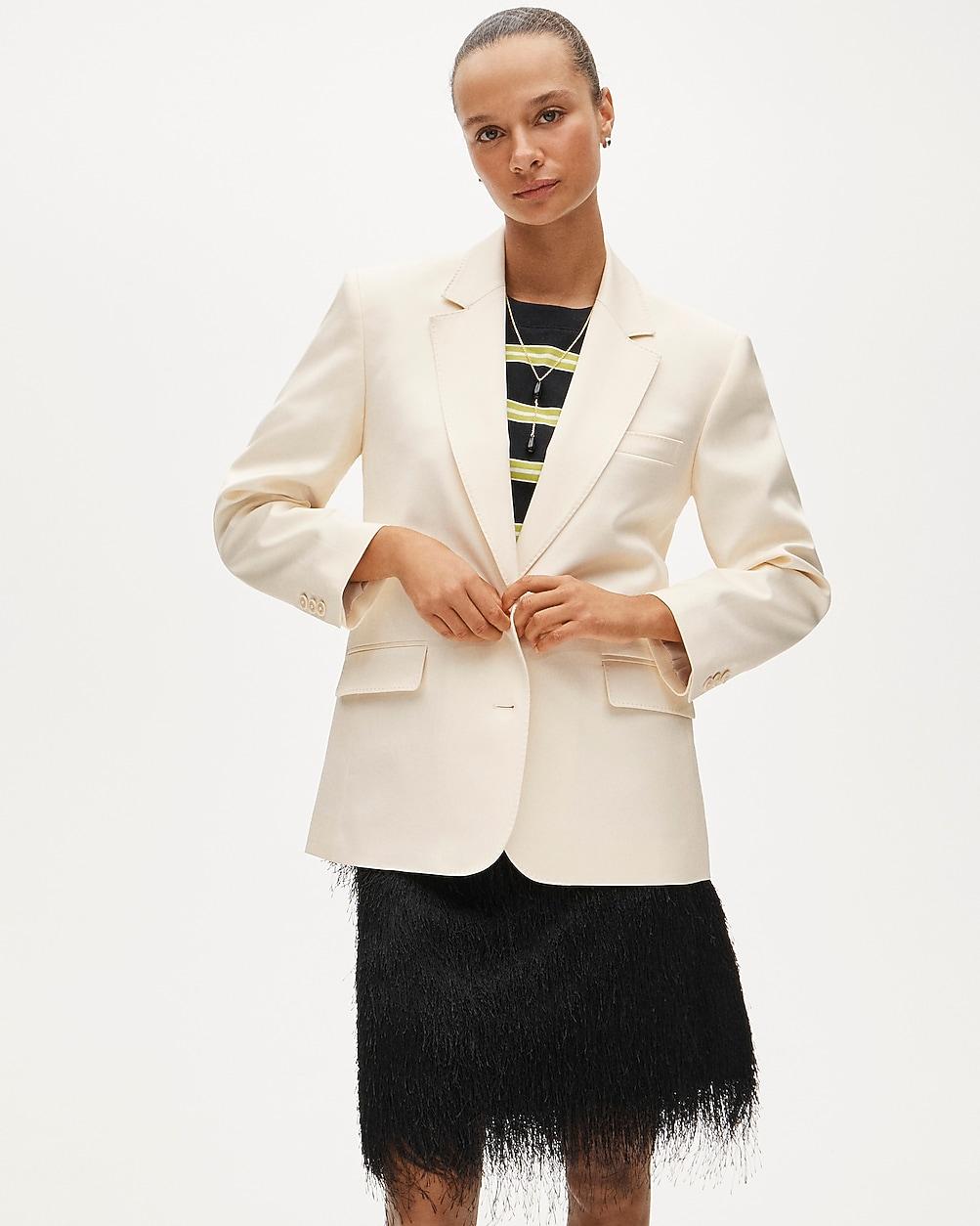 Gamine blazer in cotton-blend twill by J.CREW