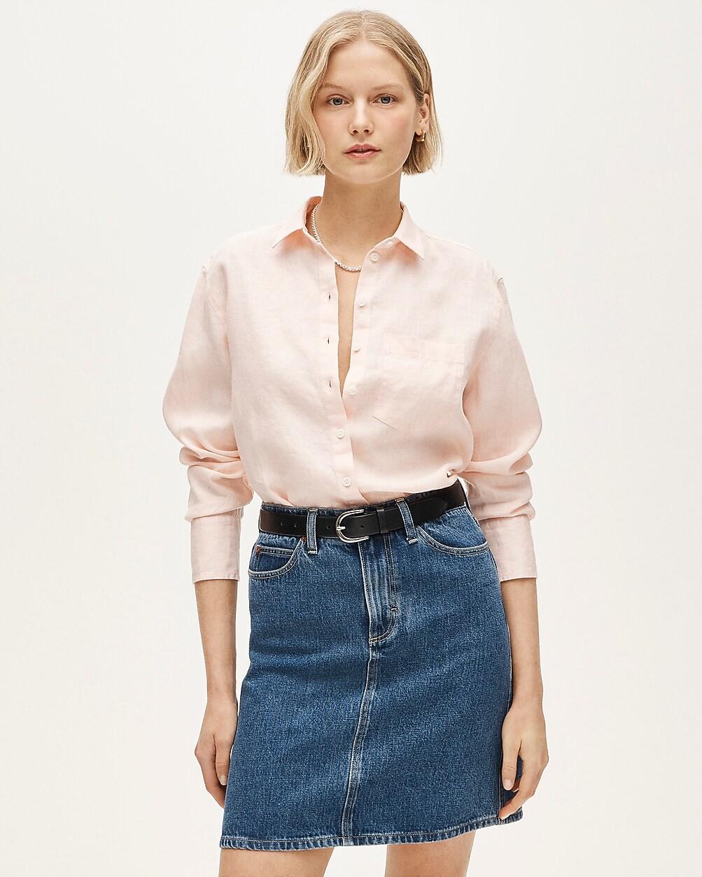 Garçon classic shirt in Baird McNutt Irish linen by J.CREW