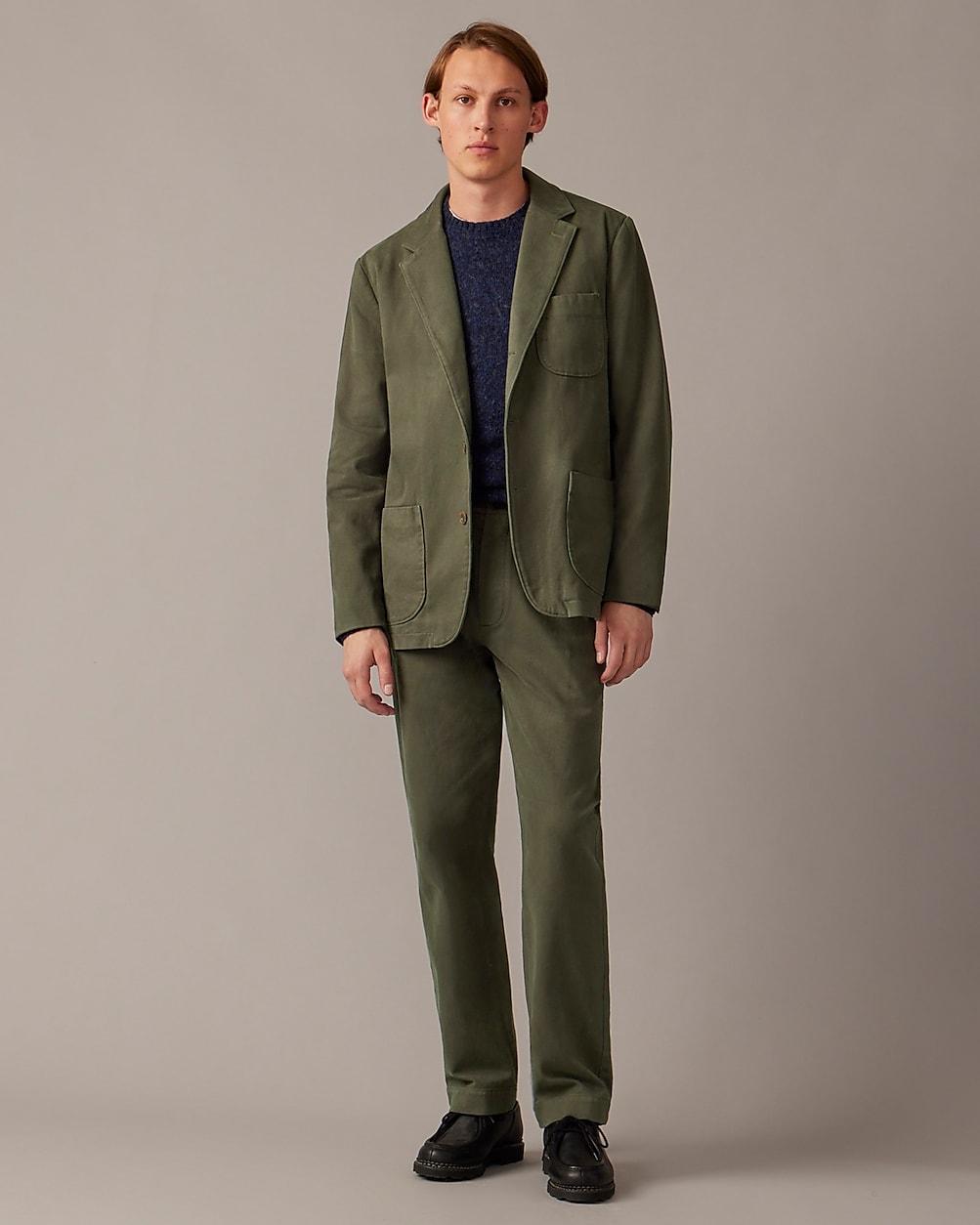 Garment-dyed suit jacket in Italian cotton drill by J.CREW Garment-dyed suit jacket in Italian cotton drill by J.CREW