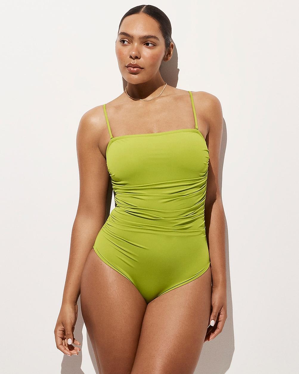 Gemma ruched bandeau one-piece by J.CREW