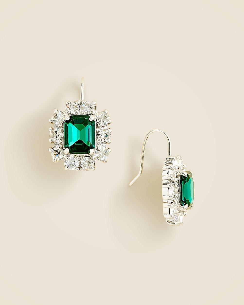 Gemstone drop earrings by J.CREW