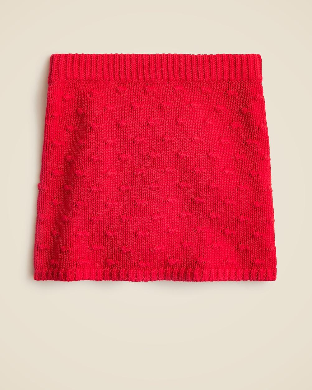 Girls' bobble sweater-skirt in cotton blend by J.CREW
