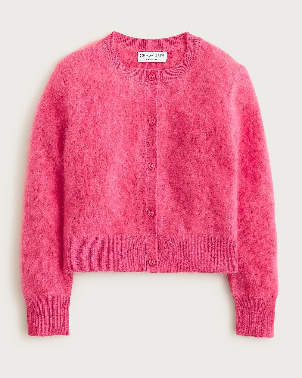 Girls' brushed cashmere cardigan by J.CREW