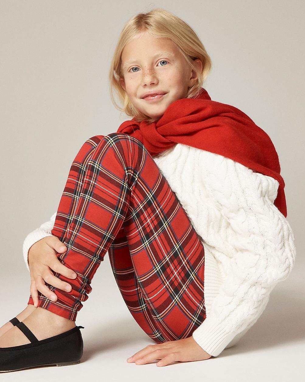 Girls' everyday leggings in holiday prints by J.CREW